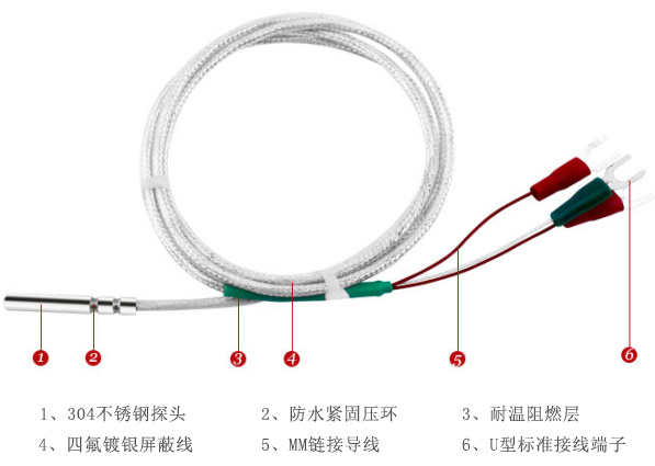 引线式热电阻温度传感器