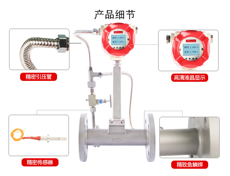 涡街流量计细节