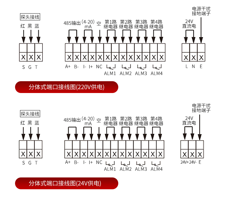 超声波液位计接线